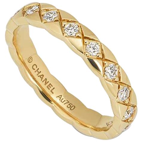 chanel gold band ring